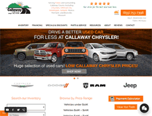 Tablet Screenshot of callawaychrysler.com